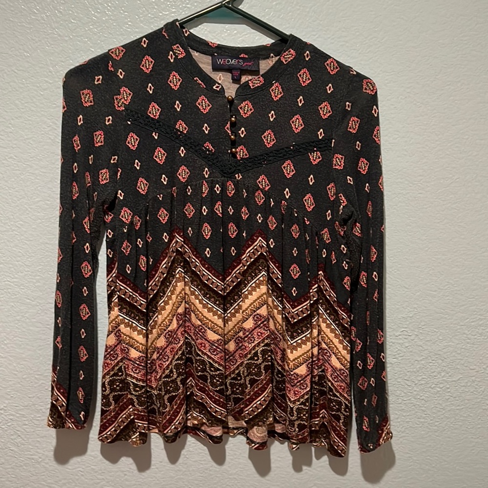 Multi designed blouse